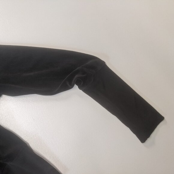 Twisted Heart Black Velour Zippered Jacket Size *Small - Picture 15 of 15